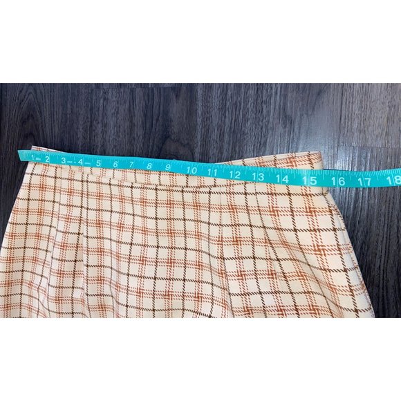 Plaid Western Horse-Themed Beige Maxi Skirt by Intriguing Threads, Est. Size 10 - Picture 6 of 11